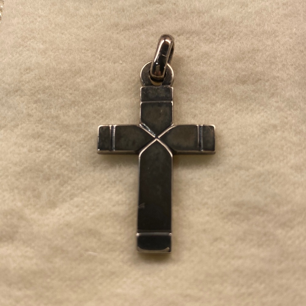 James Avery silver  cross charm